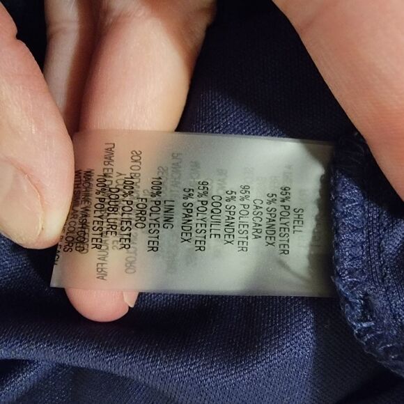 VINCE CAMUTO Shift Dress Green Geometric Round Neckline size 8 - Picture 6 of 7